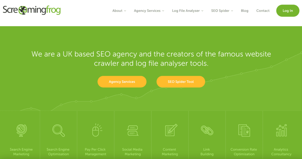 SEO automation tool Screaming Frog software