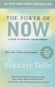 example of a simple cover design of the book "the power of now" 