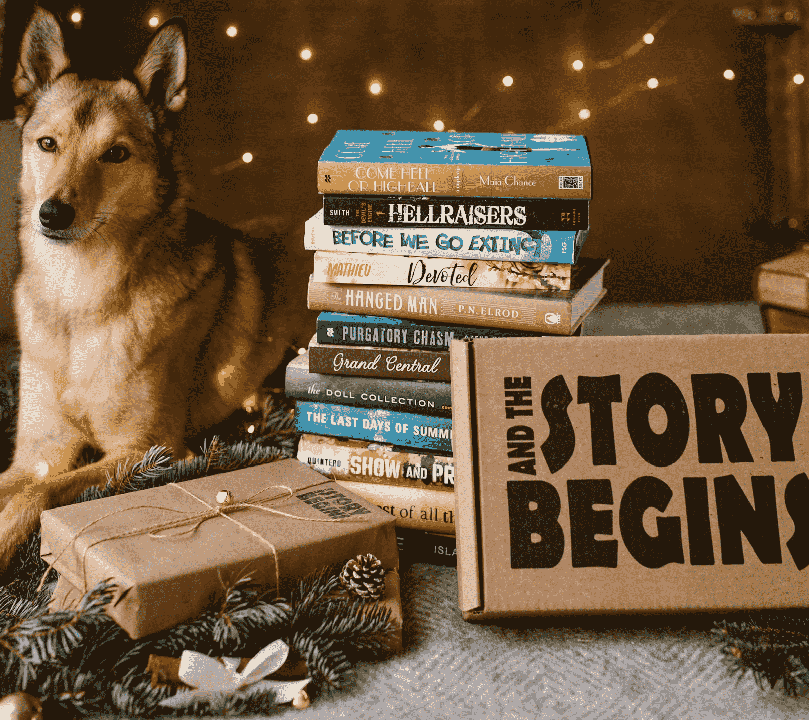 Set of handpicked books provided from And the Story Begins Box
