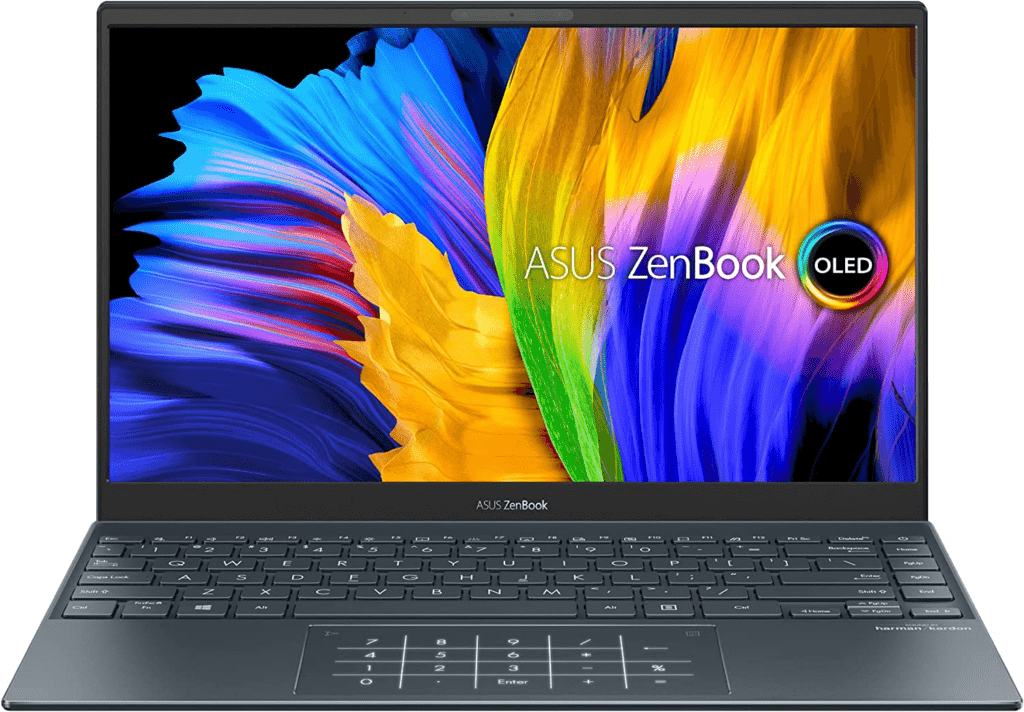 front view of the Asus ZenBook 13, the best Laptop for Book Writing