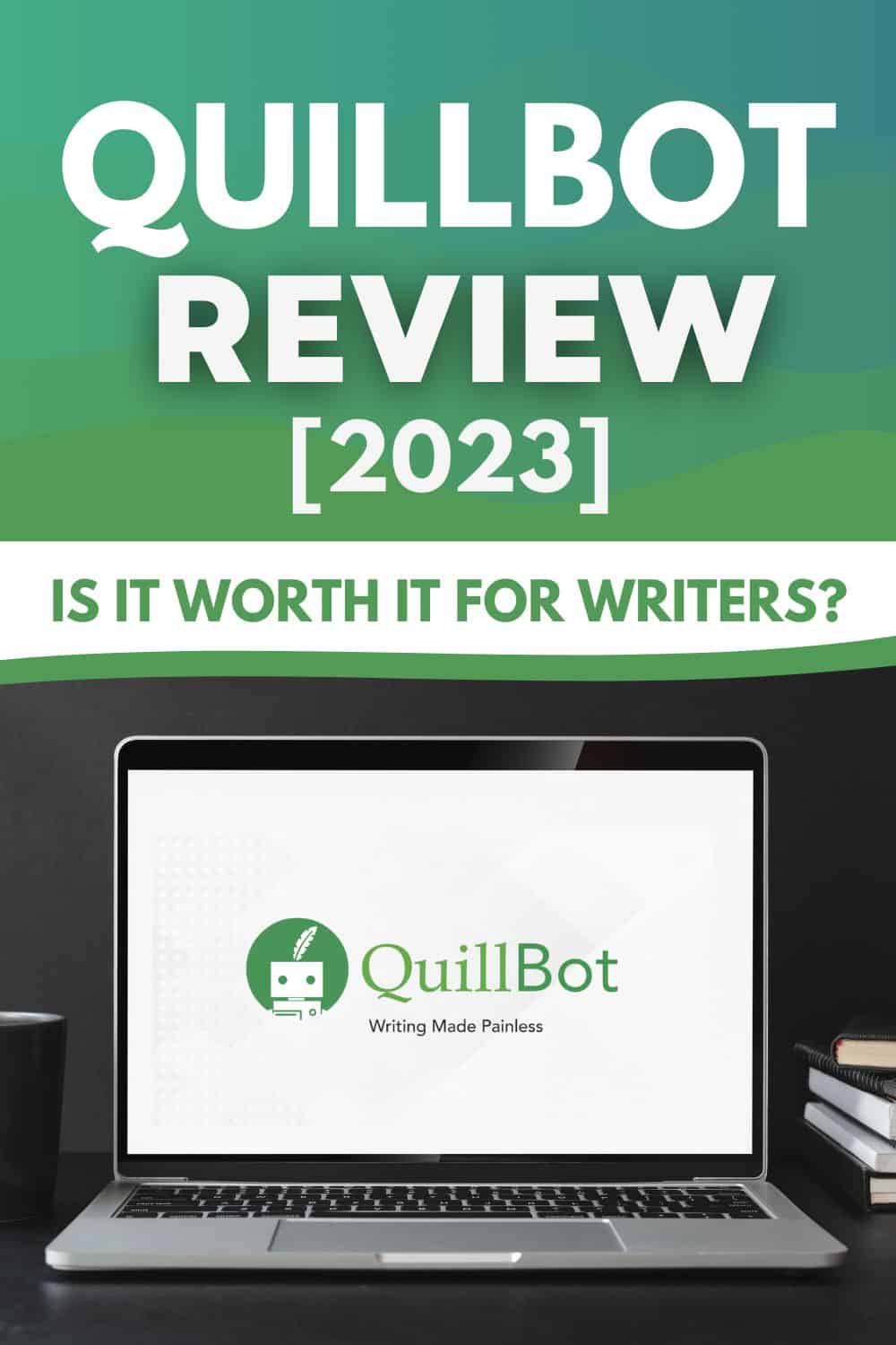 A laptop is there accessing Quillbot to improve the quality of content. 