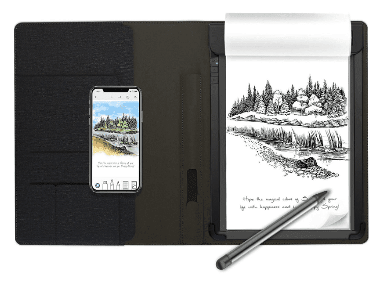 View of A5 smart writing pads of Royole RoWrite
