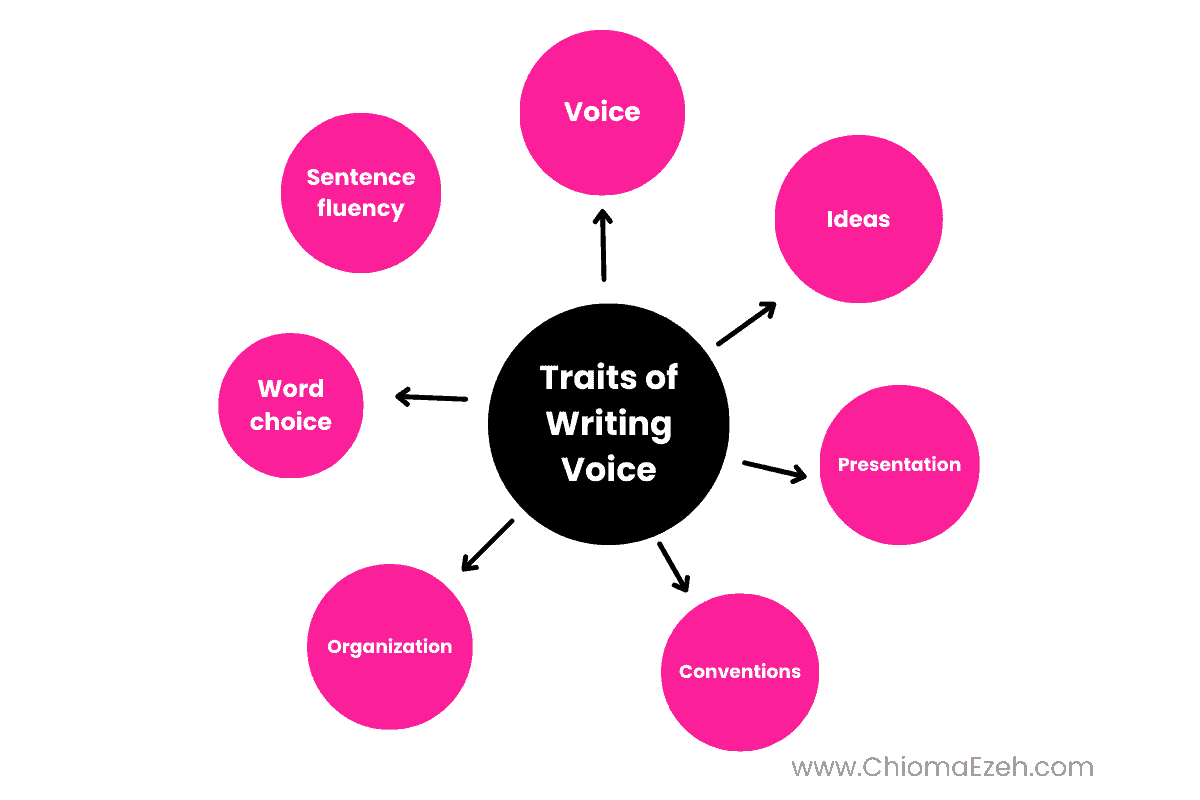 the 6 traits of a writing voice conceptualization