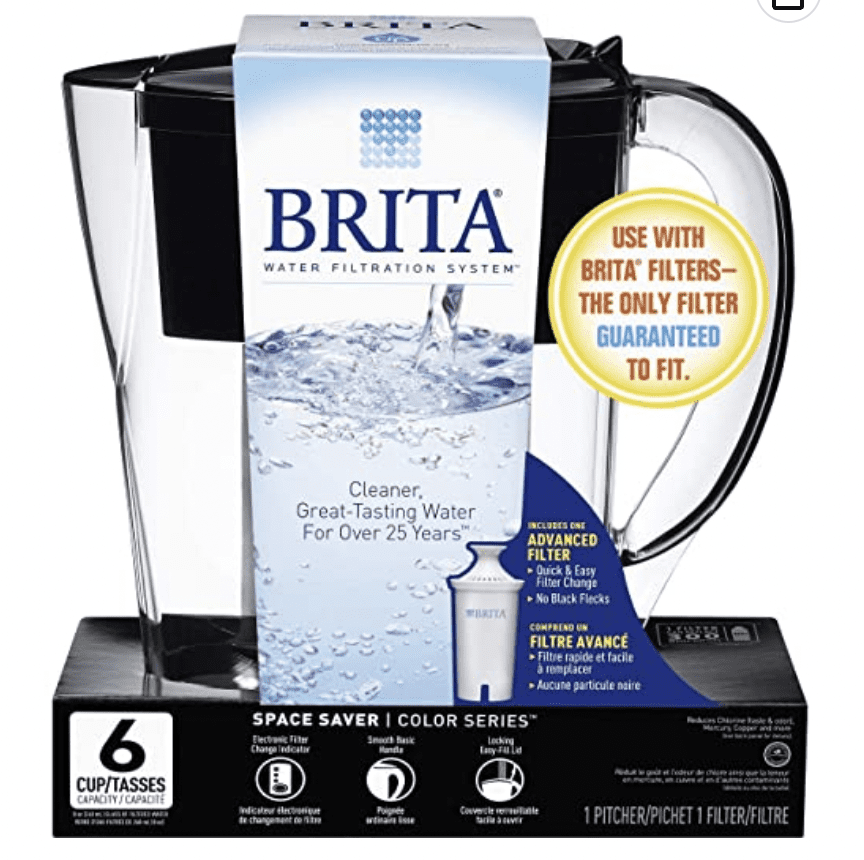 Display of Brita water pitcher