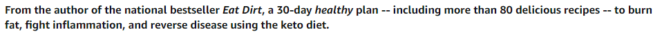 Example of an opening line of a book "John Axe’s Keto Diet "