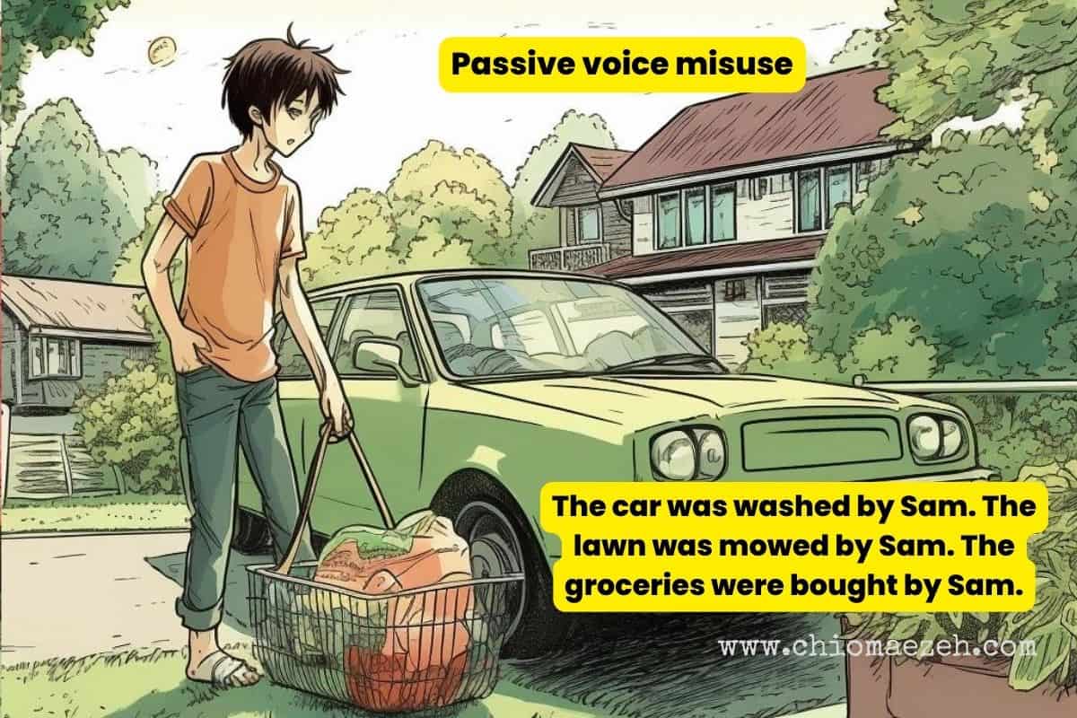 passive voice misuse - boring sentences