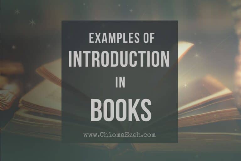 12 Examples Of Introduction In Books & Popular Stories