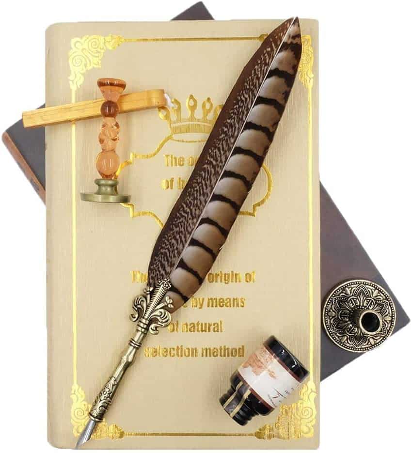 gifts for letter writers - vintage quill pen