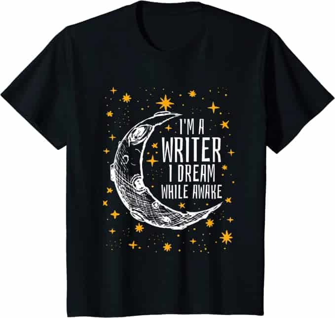 best gifts for young writers - writers shirt
